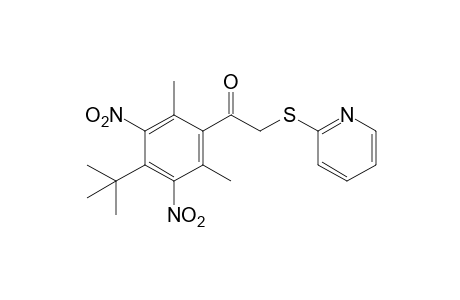4'-tert-butyl-2',6'-dimethyl-3',5'-dinitro-2-[(2-pyridyl)thio]acetophenone