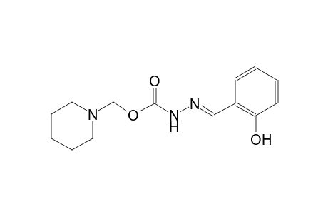 1-piperidinylmethyl (2E)-2-(2-hydroxybenzylidene)hydrazinecarboxylate