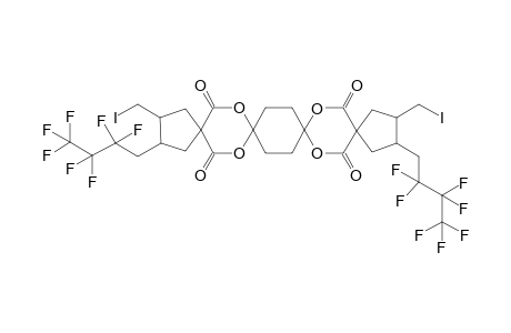 2,16-bis(2,2,3,3,4,4,4-heptafluorobutyl)-3,17-bis(iodomethyl)-7,12,20,23-tetraoxatetraspiro[4.2.2.2.4(14.2)11.2(8.2)5]tetracosane-6,13,19,24-tetrone
