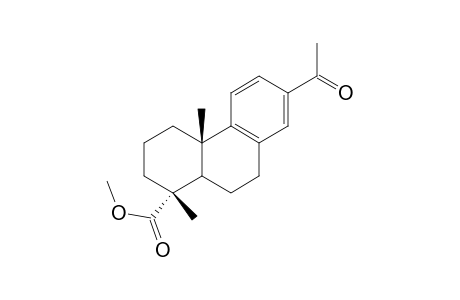 Methyl 13-acetyl-10.beta.-podocarpa-8,11,13-trien-18-oate