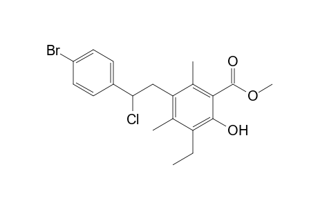 Methyl 5-[2-(4-Bromophenyl)-2-chloroethyl]-3-ethyl-4,6-dimethylsalicylate