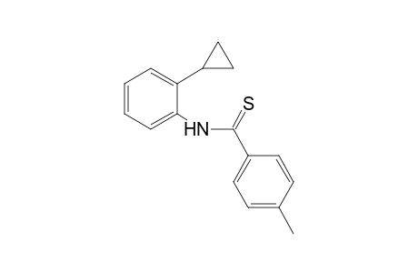 Benzenecarbothioamide, N-(2-cyclopropylphenyl)-4-methyl-