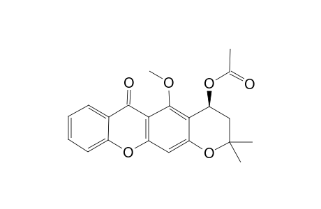 (+/-)-4-ACETOXY-3,4-DIHYDRO-5-METHOXY-2,2-DIMETHYL-2H,6H-PYRAN-[3,2-B]-XANTHEN-6-ONE