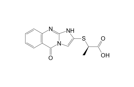 (R,S)-2-[(1,5-Dihydro-5-oxoimidazo[2,1-b]quinazolin-2-yl)thio]propionic acid