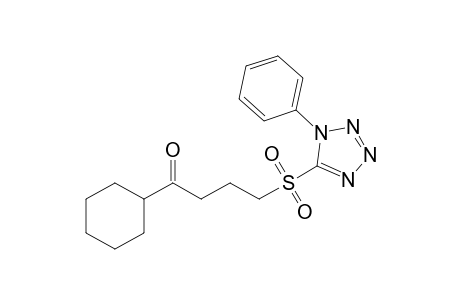 1-Cyclohexyl-4-(1-phenyltetrazol-5-ylsulfonyl)butanone