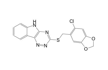 2-(6-Chloro-benzo[1,3]dioxol-5-ylmethylsulfanyl)-9H-1,3,4,9-tetraaza-fluorene