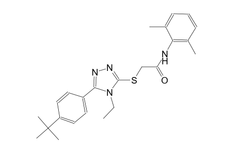 2-{[5-(4-tert-butylphenyl)-4-ethyl-4H-1,2,4-triazol-3-yl]sulfanyl}-N-(2,6-dimethylphenyl)acetamide
