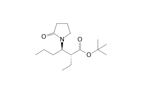 t-Butyl (2R,3R)-3-(2'-oxopyrrolidin-1'-yl)-2-ethylhexanoate