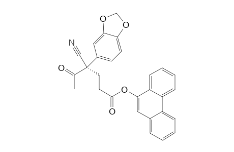 (R)-phenanthren-9-yl 4-(benzo[d][1,3]dioxol-5-yl)-4-cyano-5-oxohexanoate
