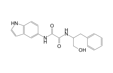 ethanediamide, N~1~-[(1S)-2-hydroxy-1-(phenylmethyl)ethyl]-N~2~-(1H-indol-5-yl)-