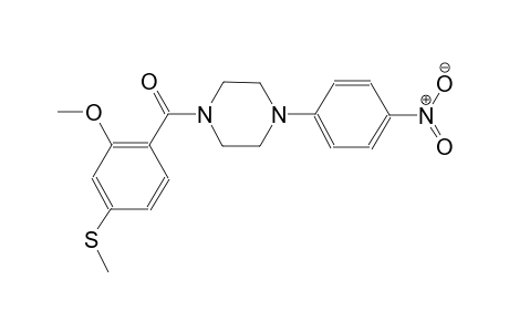 1-[2-methoxy-4-(methylsulfanyl)benzoyl]-4-(4-nitrophenyl)piperazine