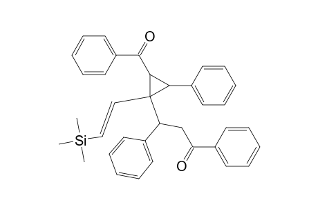 1-Benzoyl-2-phenyl-3-[2-(trimethylsilyl)ethenyl]-3-(2-benzoyl-1-phenylethyl)cyclopropane