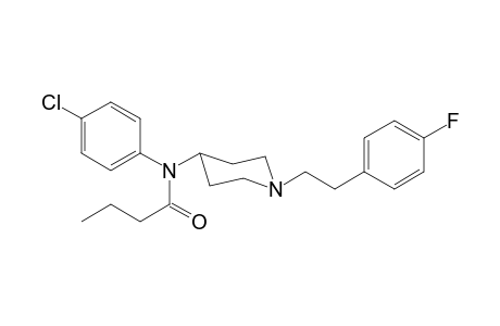 N-(4-Chlorophenyl)-N-(1-[2-(4-fluorophenyl)ethyl]piperidin-4-yl)butanamide