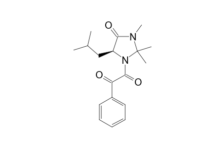 1-[(5S)-5-isobutyl-4-keto-2,2,3-trimethyl-imidazolidin-1-yl]-2-phenyl-ethane-1,2-dione
