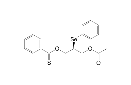 Benzenecarbothioic acid, S-[3-(acetyloxy)-2-(phenylseleno)propyl]ester