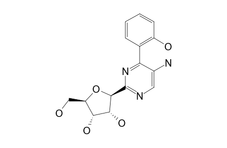 2-(BETA-D-RIBOFURANOSYL)-5-AMINO-4-(2-HYDROXYPHENYL)-PYRIMIDINE
