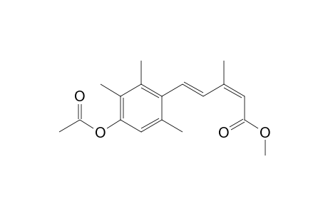 (2Z,4E)-5-(4-acetoxy-2,3,6-trimethyl-phenyl)-3-methyl-penta-2,4-dienoic acid methyl ester
