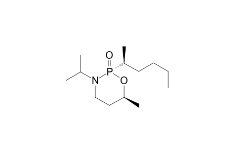 (S)-(2u,6l,1'l)-6-Methyl-2-(1'-methylpentyl)-3-(1-methylethyl)-1,3,2-oxazaphosphorinane-2-oxide