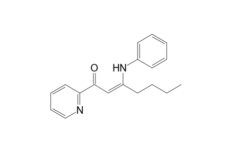 (Z)-3-(Phenylamino)-1-(pyridin-2-yl)hept-2-en-1-one