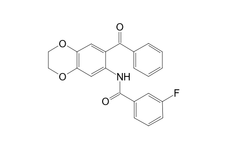 Benzamide, N-(7-benzoyl-2,3-dihydro-1,4-benzodioxin-6-yl)-3-fluoro-