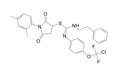 1-[4-[chloro(difluoro)methoxy]phenyl]-2-[1-(2,4-dimethylphenyl)-2,5-diketo-pyrrolidin-3-yl]-3-phenethyl-isothiourea