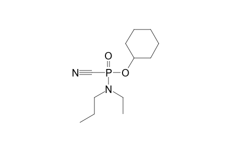 O-cyclohexyl N-ethyl N-propyl phosphoramidocyanidate