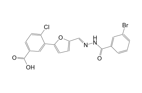3-(5-{(E)-[(3-bromobenzoyl)hydrazono]methyl}-2-furyl)-4-chlorobenzoic acid