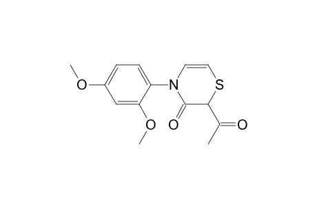 2-Acetyl-4-(2,4-dimethoxyphenyl)-1,4-thiazin-3-one