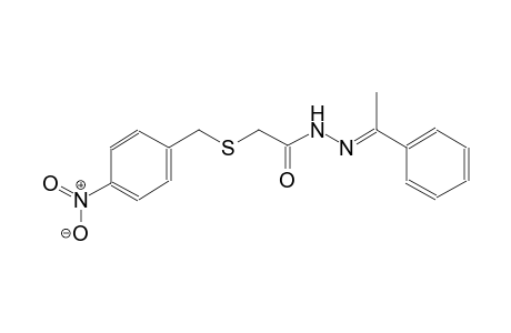 acetic acid, [[(4-nitrophenyl)methyl]thio]-, 2-[(E)-1-phenylethylidene]hydrazide
