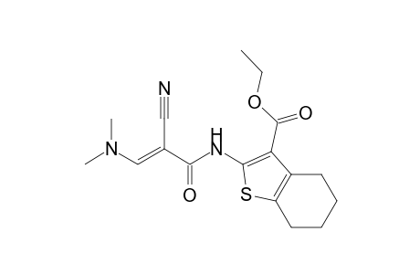 Ethyl 2-(2-cyano-3-(dimethylamino)acrylamido)-4,5,6,7-tetrahydro-benzo[b]thiophene-3-carboxylate