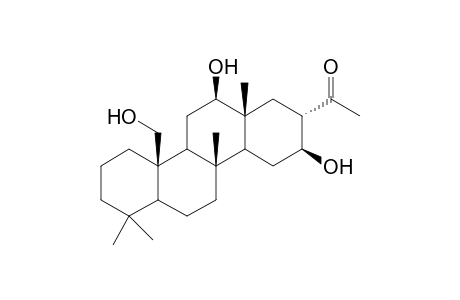 12.beta.,16.beta.,22-Trihydroxy-24-methyl-24-oxo-nor-Scalarane
