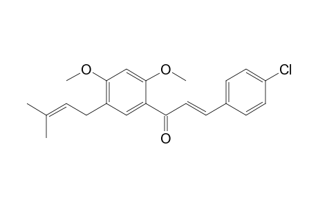 1-(2',4'-Dimethoxy-5'-prenylphenyl)-3-(4-chlorophenyl)propenone