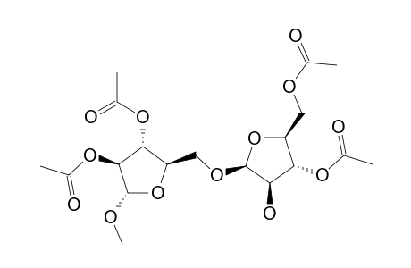 METHYL_2,3-DI-O-ACETYL-5-(3,5-DI-O-ACETYL-BETA-D-ARABINOFURANOSYL)-ALPHA-D-ARABINOFURANOSIDE