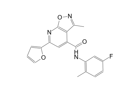 isoxazolo[5,4-b]pyridine-4-carboxamide, N-(5-fluoro-2-methylphenyl)-6-(2-furanyl)-3-methyl-