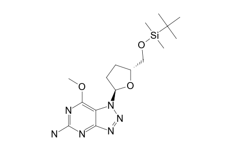 12A;5-AMINO-1-[2,3-DIDEOXY-5-O-[(1,1-DIMETHYLETHYL)-DIMETHYLSILYL]-ALPHA-D-GLYCERO-PENTOFURANOSYL]-7-METHOXY-1H-1,2,3-TRIAZOLO-[4,5-D]-PYRIMIDINE