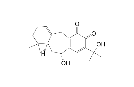 3H-Dibenzo[a,d]cycloheptene-3,4[5H]-dione, 7,8,9,9a,10,11-hexahydro-11-hydroxy-2-(1-hydroxy-1-methylethyl)-9,9-d imethyl-, (9aS-cis)-