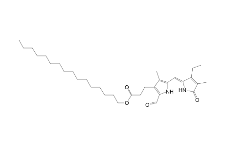1H-Pyrrole-3-propanoic acid, 5-[(3-ethyl-1,5-dihydro-4-methyl-5-oxo-2H-pyrrol-2-ylidene)methyl]-2-formyl-4-methyl-, hexadecyl ester, (Z)-