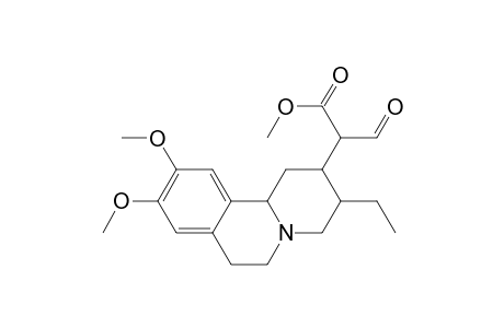 2H-Benzo[a]quinolizine-2-acetic acid, 3-ethyl-.alpha.-formyl-1,3,4,6,7,11b-hexahydro-9,10-dimethoxy-, methyl ester