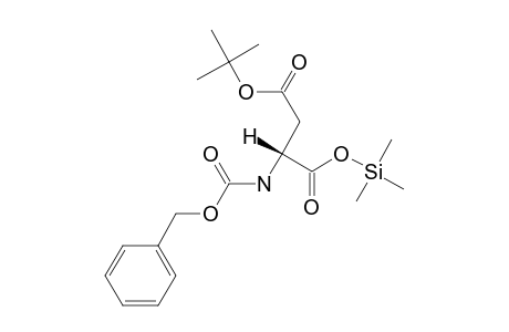 (2R)-2-{[(benzyloxy)carbonyl]amino}-4-tert-butoxy-4-oxobutanoic acid, tms derivative