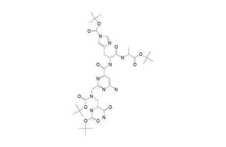 N(ALPHA)-[2-[[N-TERT.-BUTOXYCARBONYL-N-[(S)-2-[N-(TERT.-BUTYLOXYCARBONYL)-AMINO]-2(CARBAMOYL)-ETHYL]-AMINO]-METHYL]-6-AMINOPYRIMIDINE-4-CARBONYL]-