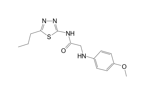 Acetamide, 2-(4-methoxyphenylamino)-N-(5-propyl-1,3,4-thiadiazol-2-yl)-