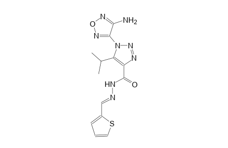 1-(4-amino-1,2,5-oxadiazol-3-yl)-5-isopropyl-N'-[(E)-2-thienylmethylidene]-1H-1,2,3-triazole-4-carbohydrazide