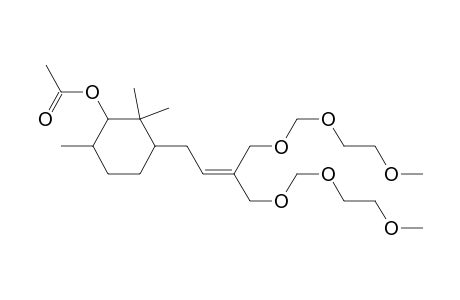 Cyclohexanol, 3-[4-[(2-methoxyethoxy)methoxy]-3-[[(2-methoxyethoxy)methoxy]methyl]-2-butenyl]-2,2,6-trimethyl-, acetate