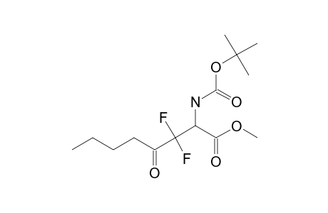 METHYL-2-[N-TERT.-BUTYLOXYCARBONYL]-AMINO-3,3-DIFLUORO-4-OXOOCT-4-ENOATE