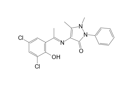 4-[(3,5-dichloro-alpha-methylsalicylidene)amino]antipyrine