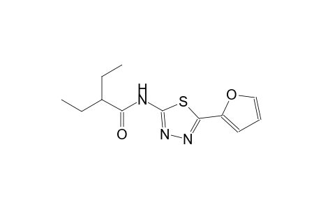 2-ethyl-N-[5-(2-furyl)-1,3,4-thiadiazol-2-yl]butanamide