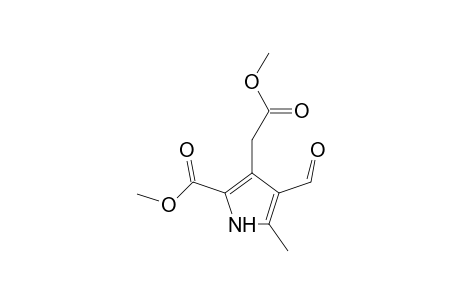1H-2-Pyrrolecarboxylic acid, 4-formyl-3-(2-methoxy-2-oxoethyl)-5-methyl-, methyl ester