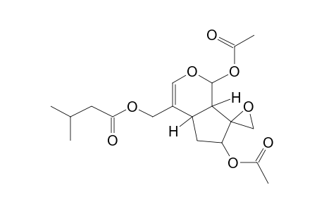 (1S,4as,6S,7R,7as)-4-(((3-methylbutanoyl)oxy)methyl)-4A,5,6,7A-tetrahydro-1H-spiro[cyclopenta[C]pyran-7,2'-oxirane]-1,6-diyl diacetate