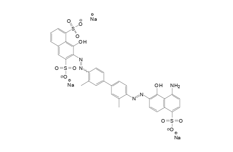 1,6-Naphthalenedisulfonic acid, 7-[[4'-[(8-amino-1-hydroxy-5-sulfo-2-naphthalenyl)azo]-3,3'-dimethyl[1,1'-biphenyl]-4-yl]azo]-8-hydroxy-, trisodium salt
