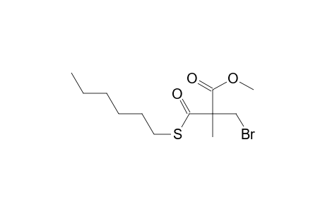 Methyl 2-methyl-2-bromomethyl-3-(hexylthio)-3-oxopropanoate